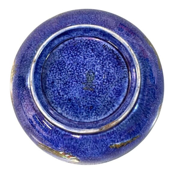 Wedgwood Hummingbird Luster Rare Bowl 8" Diameter Serving Centerpiece Large - Picture 7 of 10